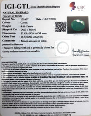 5.17 Ratti Natural emerald with Govt Lab Certificate-(3441)